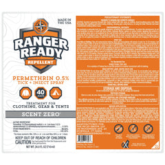 Ranger Ready ropa secando al aire tras la aplicación para uso seguro