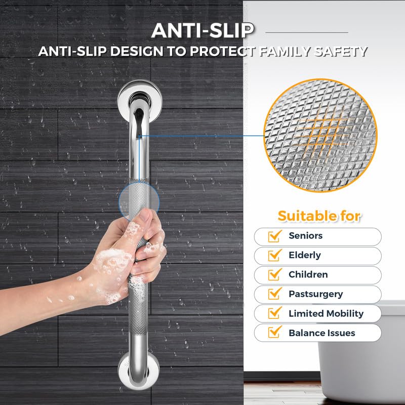 Ravinte Hardware barra usada en ducha facilitando estabilidad al entrar