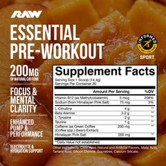 RAW Essential Pre polvo textura en primer plano con mezcla fácil de disolver