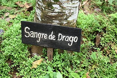 Raw Garden etiqueta con ingredientes y conservación transparente