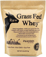 Raw Organic Whey frente del envase mostrando etiqueta limpia y beneficios