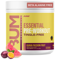 RAW envase frontal Guava Passion Fruit con 30 servicios mostrando diseño y sabor