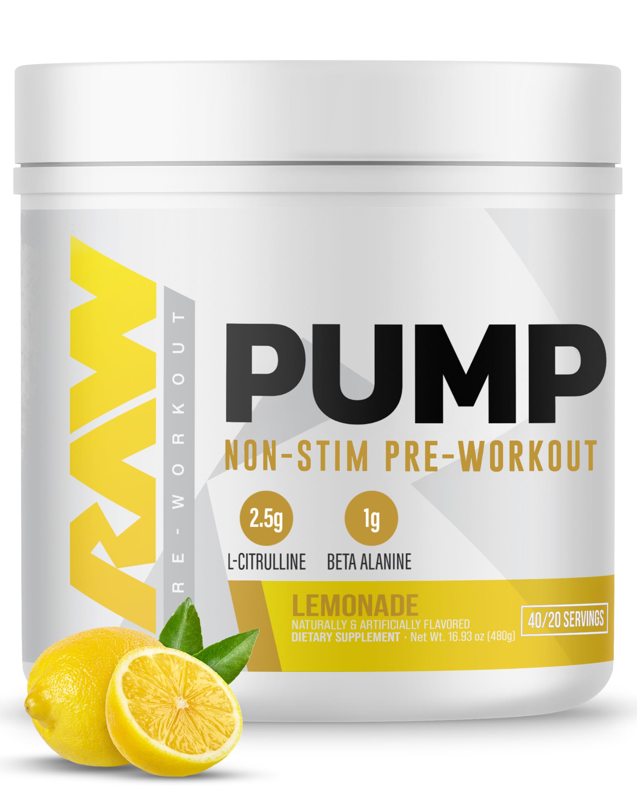 RAW Pump frontal del envase mostrando el diseño y claridad del producto