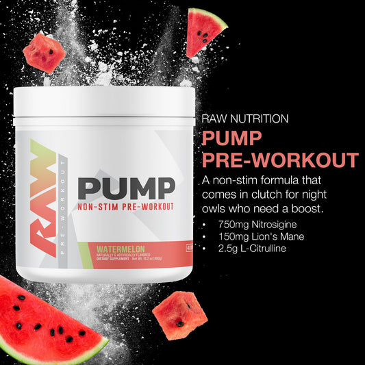 Polvo RAW Pump textura fina que facilita disolución y mezcla rápida