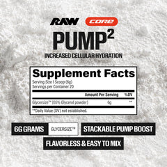 RAW Pump2 cierre y etiqueta legible que asegura calidad y transparencia