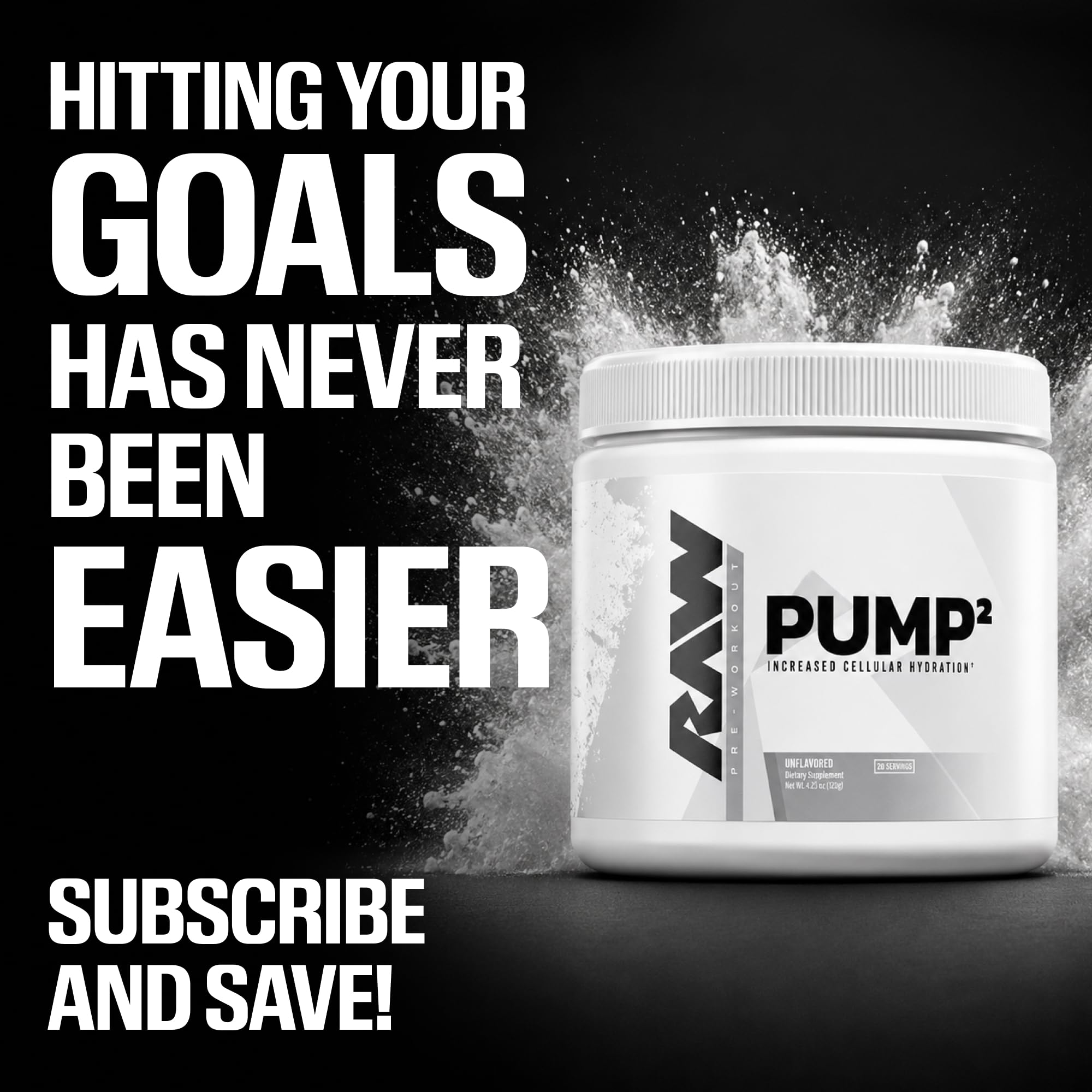RAW Pump2 primer plano del ingrediente Glycersize resaltando pureza