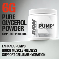 RAW Pump2 textura del polvo fino y sin grumos para mezcla rápida