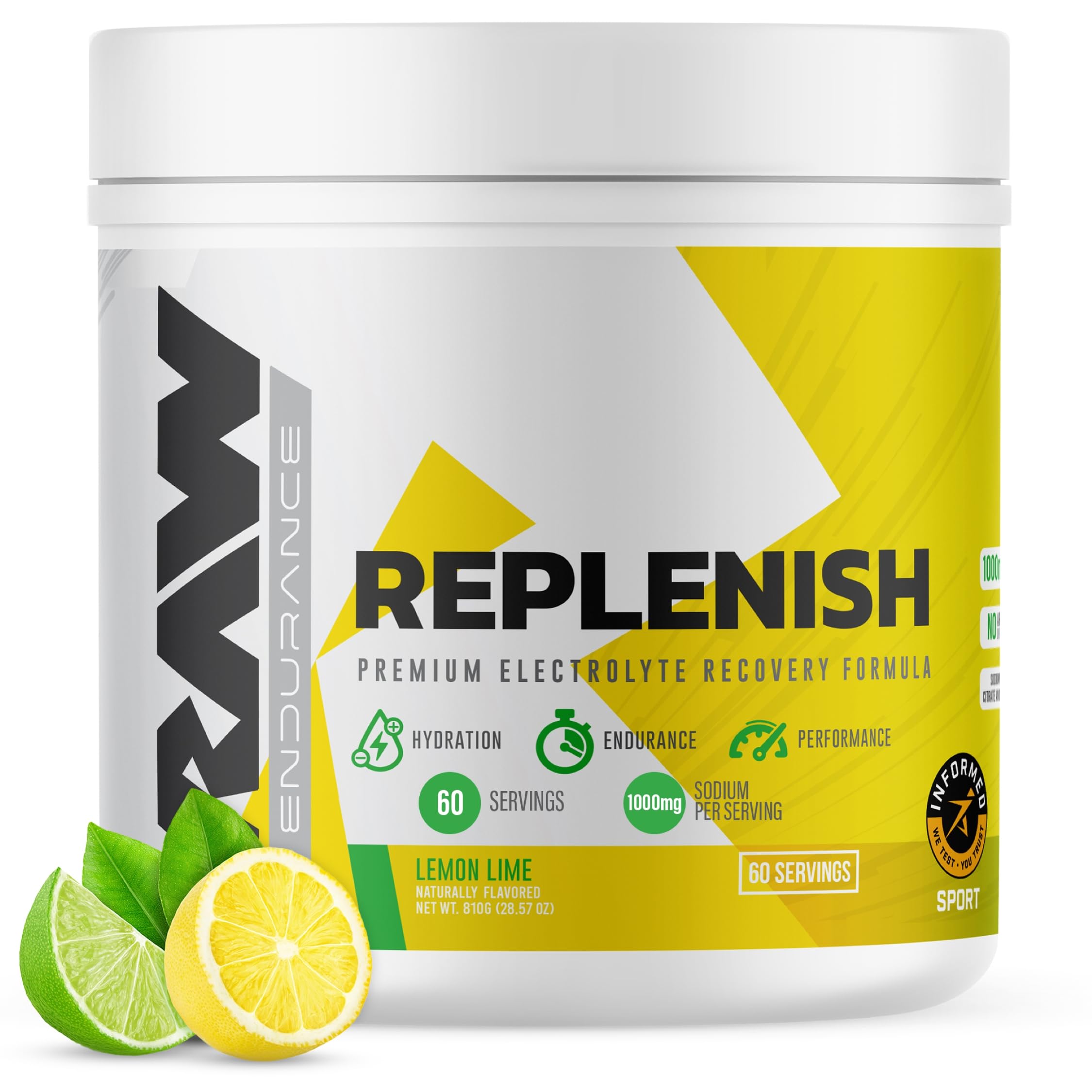 RAW Replenish frente del envase con información clara y conveniente