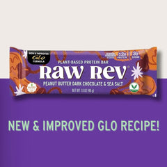 Raw Rev Glo caja de 12 barras apiladas, ideal para almacenamiento y consumo prolongado