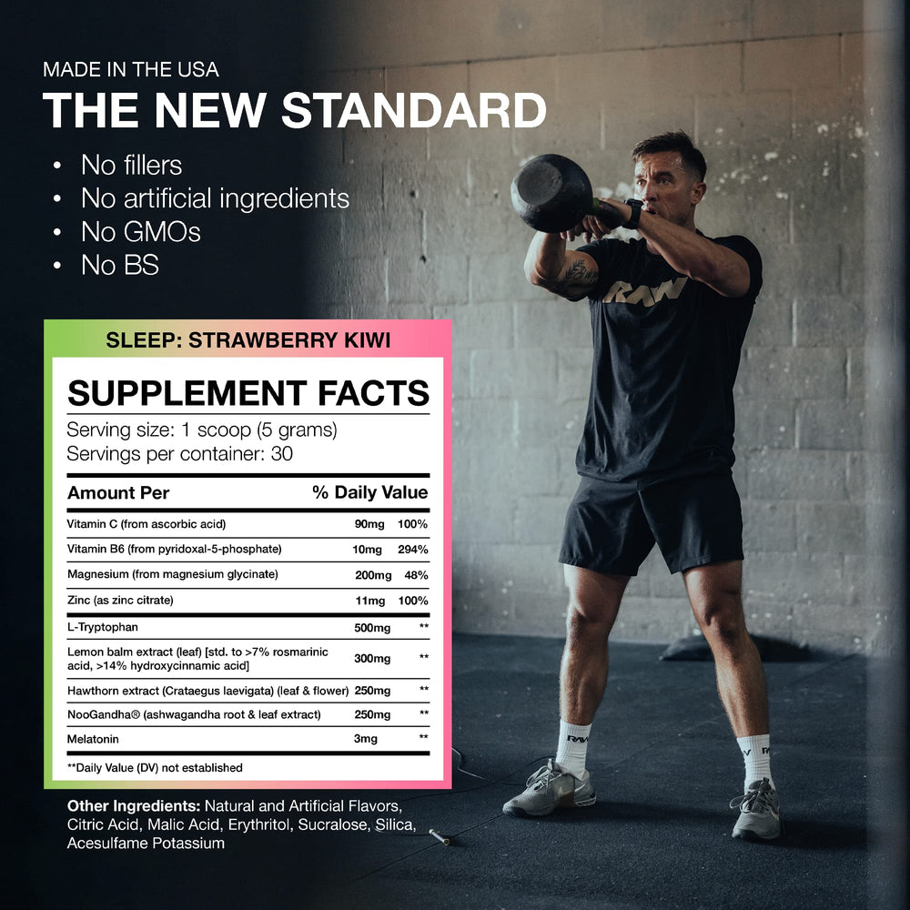 RAW: sabor fresa kiwi ofrece una experiencia agradable para dormir.