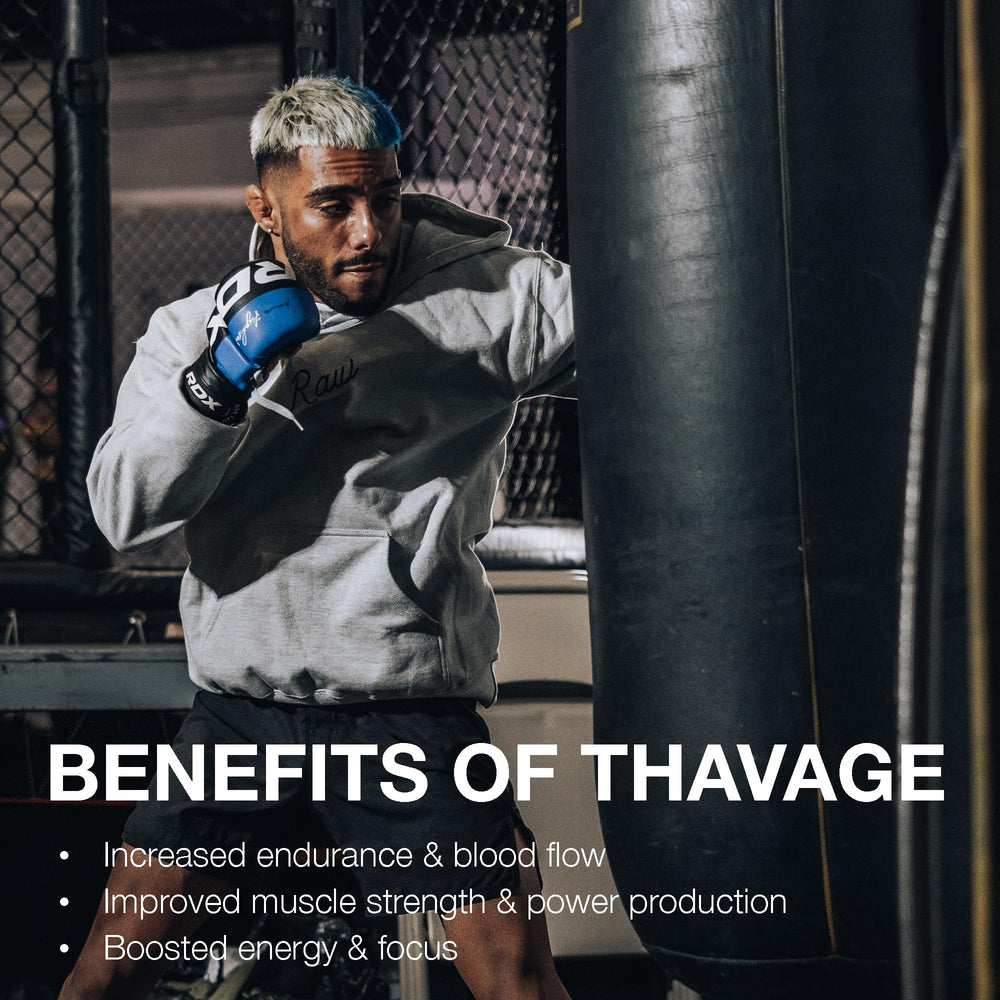 Etiqueta del envase RAW Thavage con ingredientes visibles y transparencia para tomar decisiones