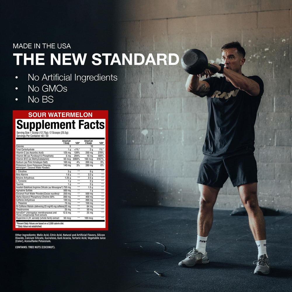 RAW Thavage, taza de agua con sabor intenso durante entreno.