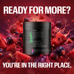 RAW Thuper Thavage cliente en gimnasio con energía visible y rendimiento