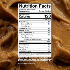 RAW etiqueta del frasco con información de ingredientes y beneficios