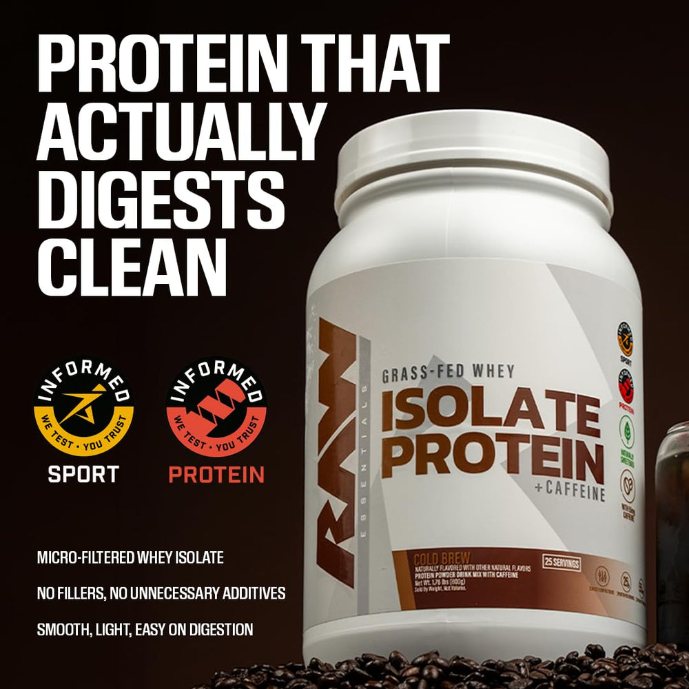 RAW batido de chocolate oscuro listo para consumo tras el entrenamiento