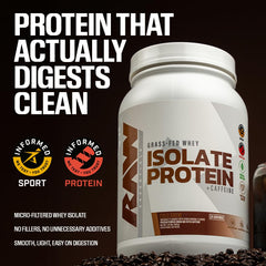 RAW batido de chocolate oscuro listo para consumo tras el entrenamiento