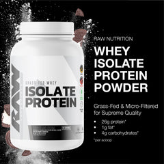 Polvo RAW Whey Isolate textura fina fácil de disolver