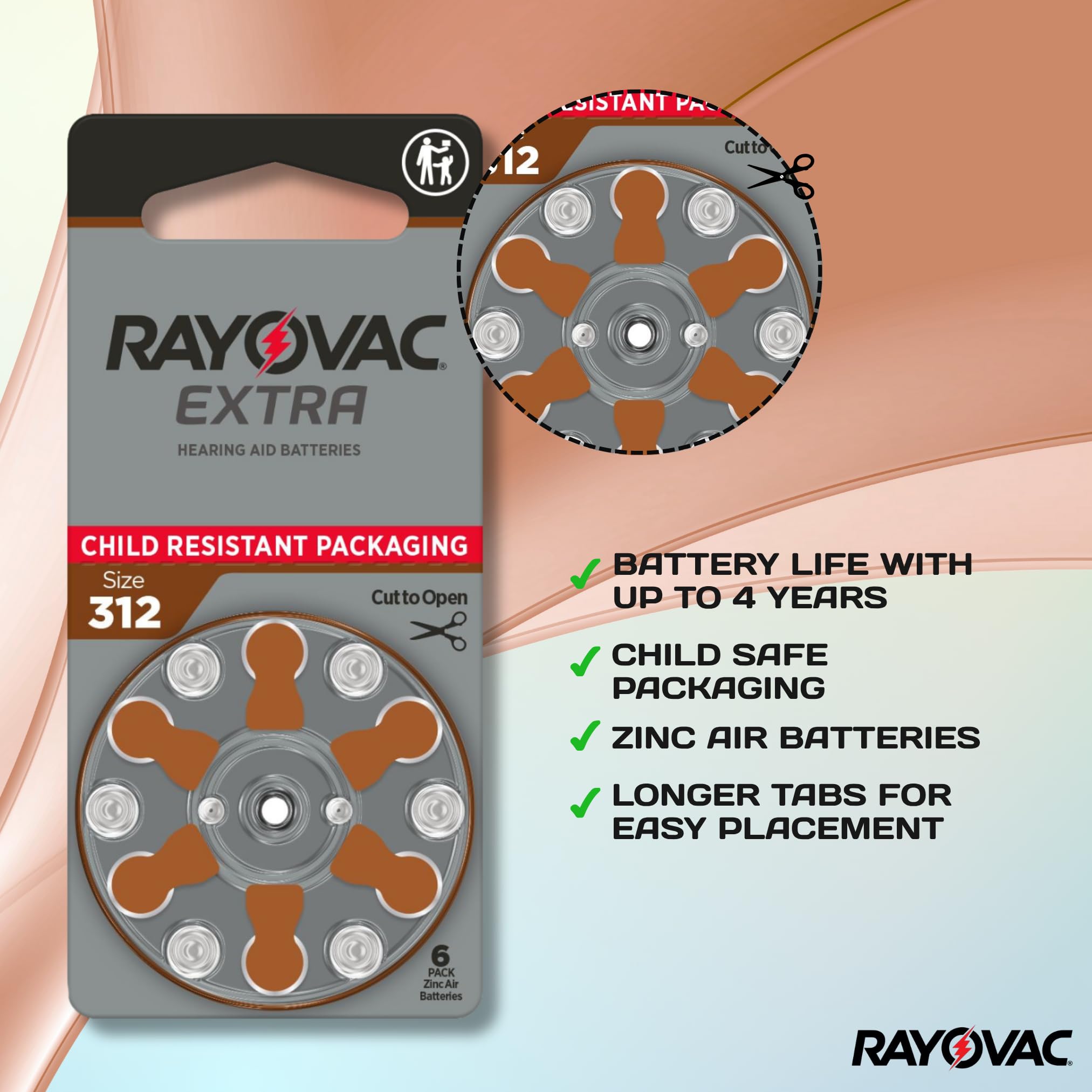 VARTA Rayovac blister con dial que protege y dispensa pilas fácilmente