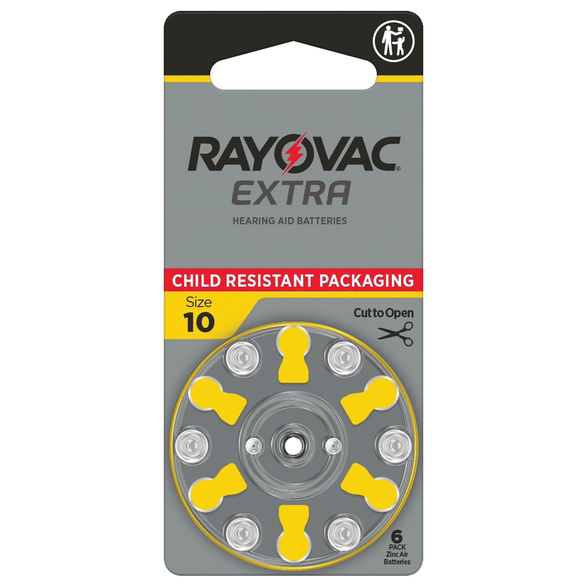 Rayovac paquete de 60 pilas tamaño 10 ideal para abastecimiento prolongado