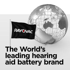 Rayovac etiqueta con especificaciones técnicas clara y datos de voltaje
