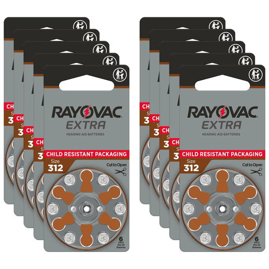 VARTA Rayovac pack frontal de 60 pilas 312 muestra ahorro y cantidad