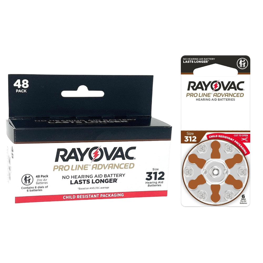 Rayovac Proline Advanced frente del paquete mostrando el blíster seguro y cantidad