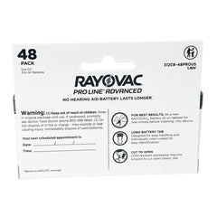 Rayovac Proline Advanced pila instalada en audífono demostrando duración