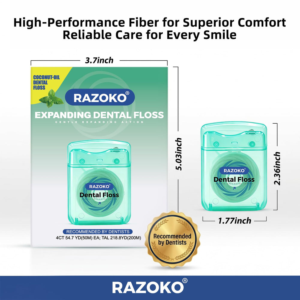 RAZOKO primer plano de la textura expansible mostrando suavidad al humedecerse