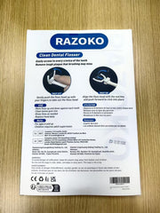 RAZOKO embalaje abierto con 2 mangos y 240 recambios listos