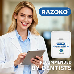 RAZOKO en un bolso portátil listA para higiene interdental fuera de casa