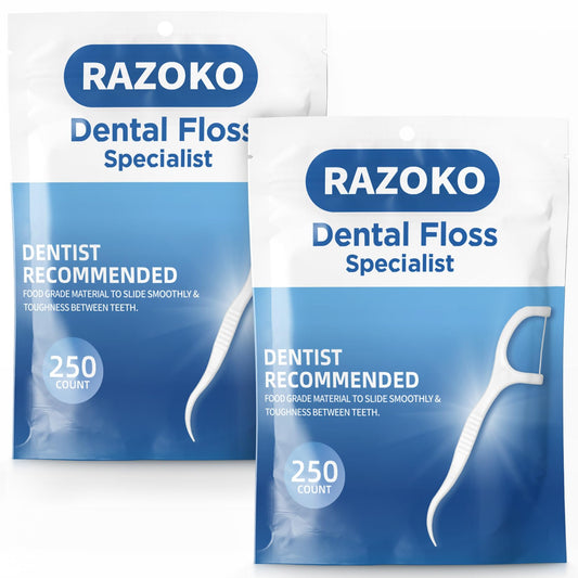 RAZOKO frente del empaque mostrando cantidad y diseño, práctico para almacenamiento