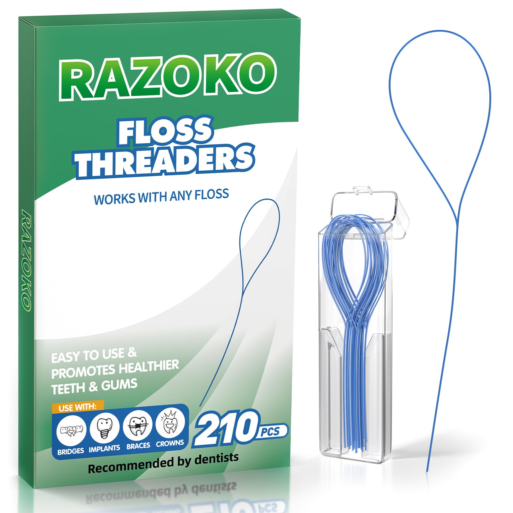 RAZOKO empaque frontal mostrando cantidad y estuches, fácil identificación