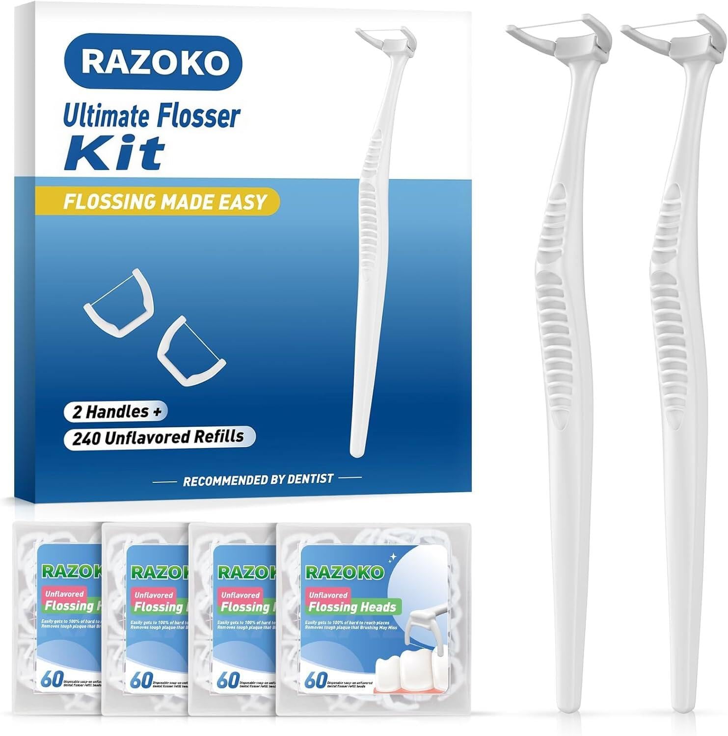 RAZOKO mango largo frontal mostrando agarre antideslizante y control