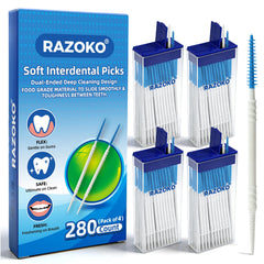 RAZOKO empaque frontal azul mostrando 280 unidades y valor