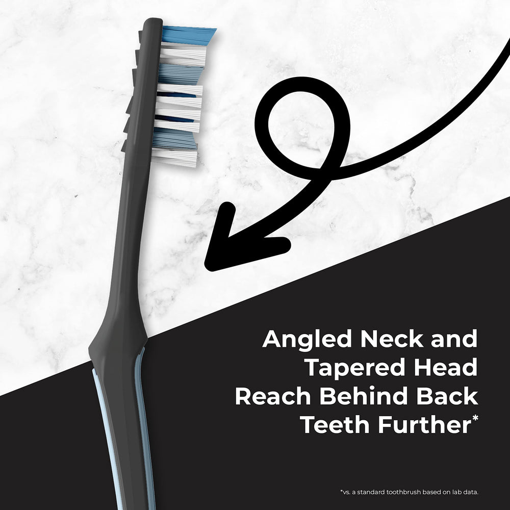 Reach detalle de cerdas bi-nivel para eliminar placa entre dientes