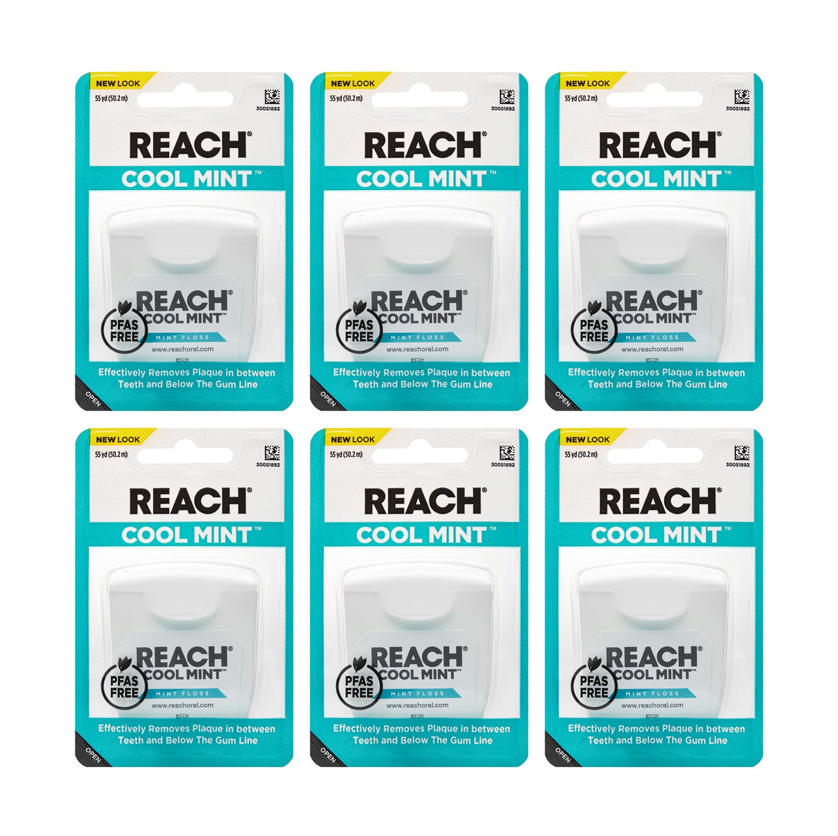 REACH empaque frontal mostrando 6 rollos y beneficio suministro prolongado