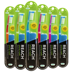 Reach cepillo frontal empaque mostrando seis unidades y beneficio ahorro