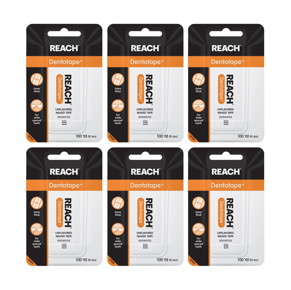 Reach empaque frontal mostrando pack de seis, limpieza eficaz