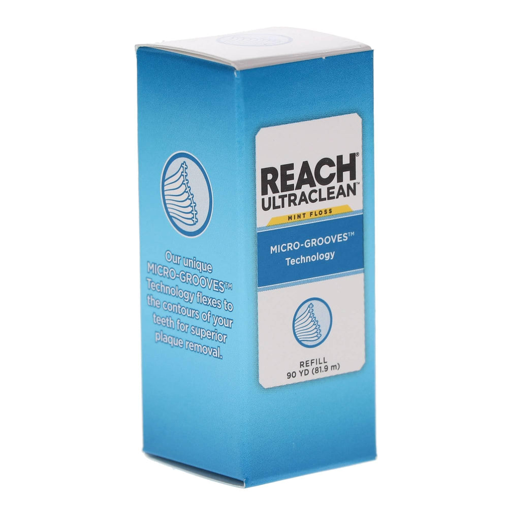 REACH Floss bobina junto a moneda para comparar tamaño y asegurar suministro prolongado