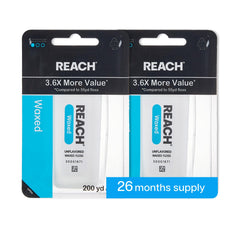 Reach frente del empaque mostrando paquete doble y valor extendido