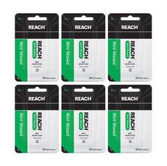 Reach empaque frontal mostrando rollos y menta para fácil reconocimiento
