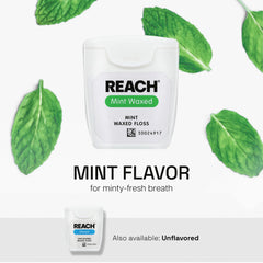 Reach cierre del carrete con menta visible para frescor y mejor experiencia