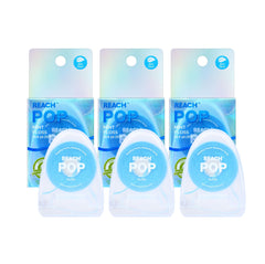 Reach POP frente del empaque mostrando beneficios y menta