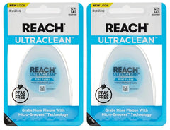 Reach paquete frontal mostrando dos rollos y beneficios frescura