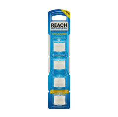 REACH empaque frontal con 28 cabezas, conveniencia para higiene interdental