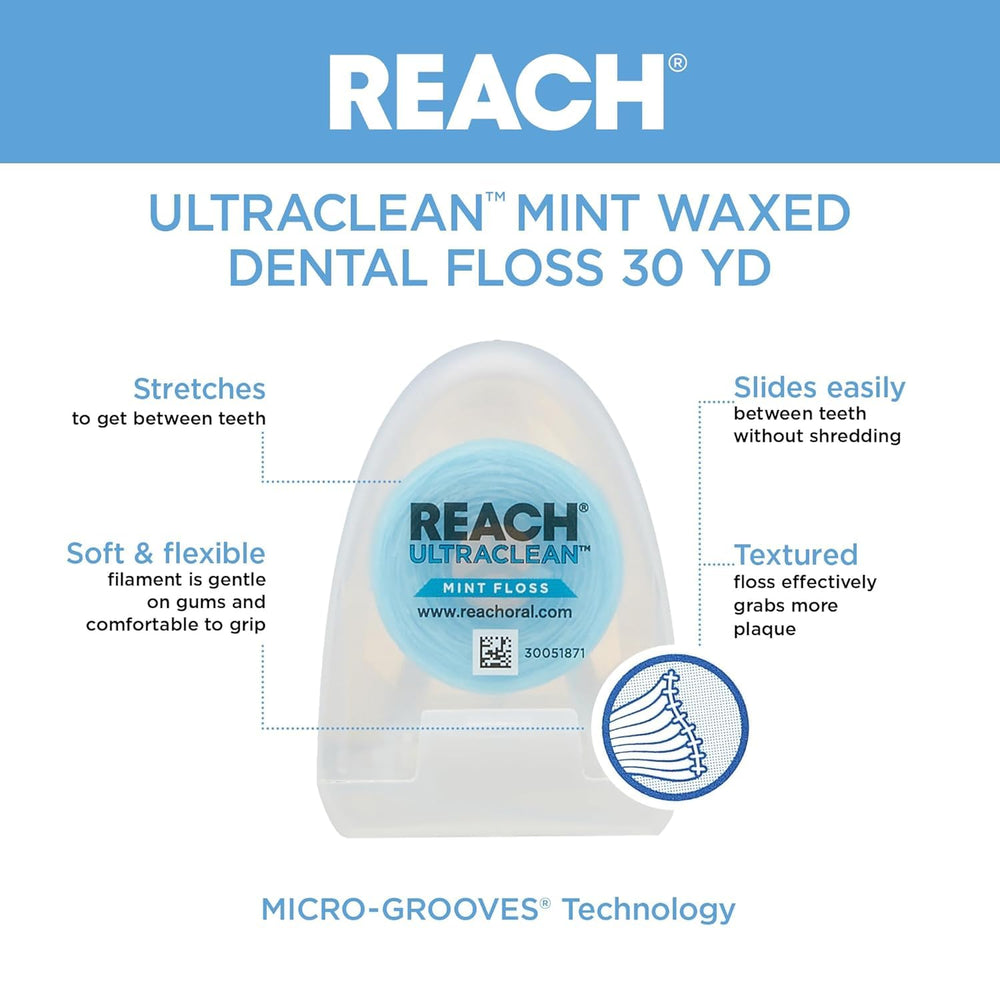 Reach hilo dental detalle acolchado suave para encías delicadas