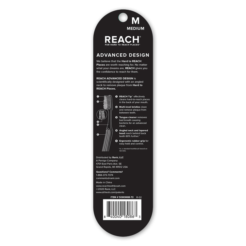 Reach cepillo en uso en baño mostrando ergonomía y limpieza completa
