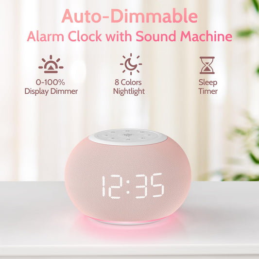 REACHER alarm snooze button with gentle wake-up sounds
