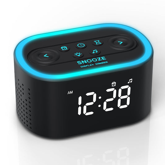 REACHER frente del reloj con pantalla clara y función de alarma