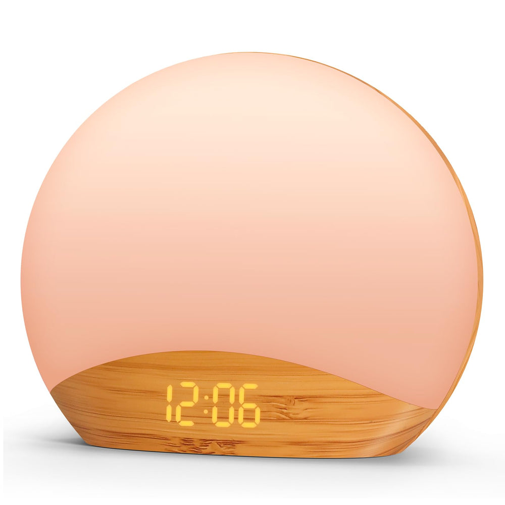 REACHER vista frontal reloj con diseño de veta de madera aporta estética